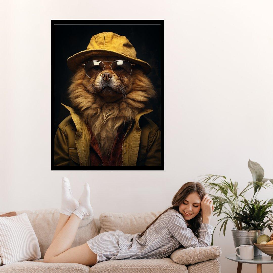 Abenteuer Hund 30x40 cm / 12x16″ / Poster auf halbmattem Papier