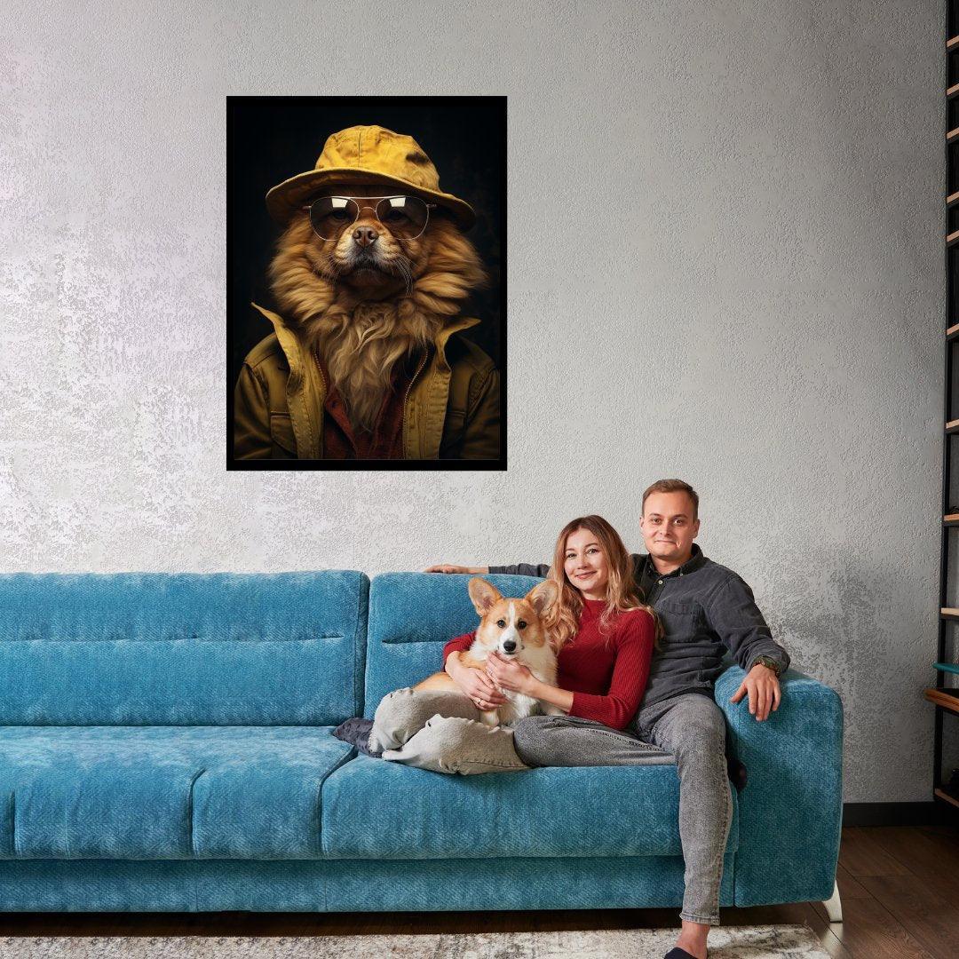 Abenteuer Hund 30x40 cm / 12x16″ / Poster auf halbmattem Papier