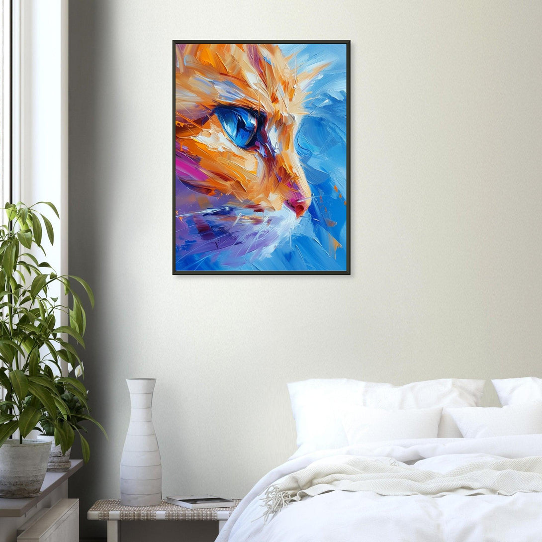 Abstrakte Katzenmalerei 30x40 cm / 12x16″ / Poster auf halbmattem Papier