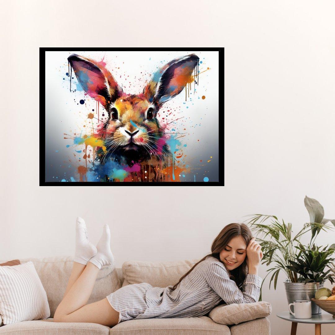 Aquarell-Hase 30x40 cm / 12x16″ / Poster auf halbmattem Papier