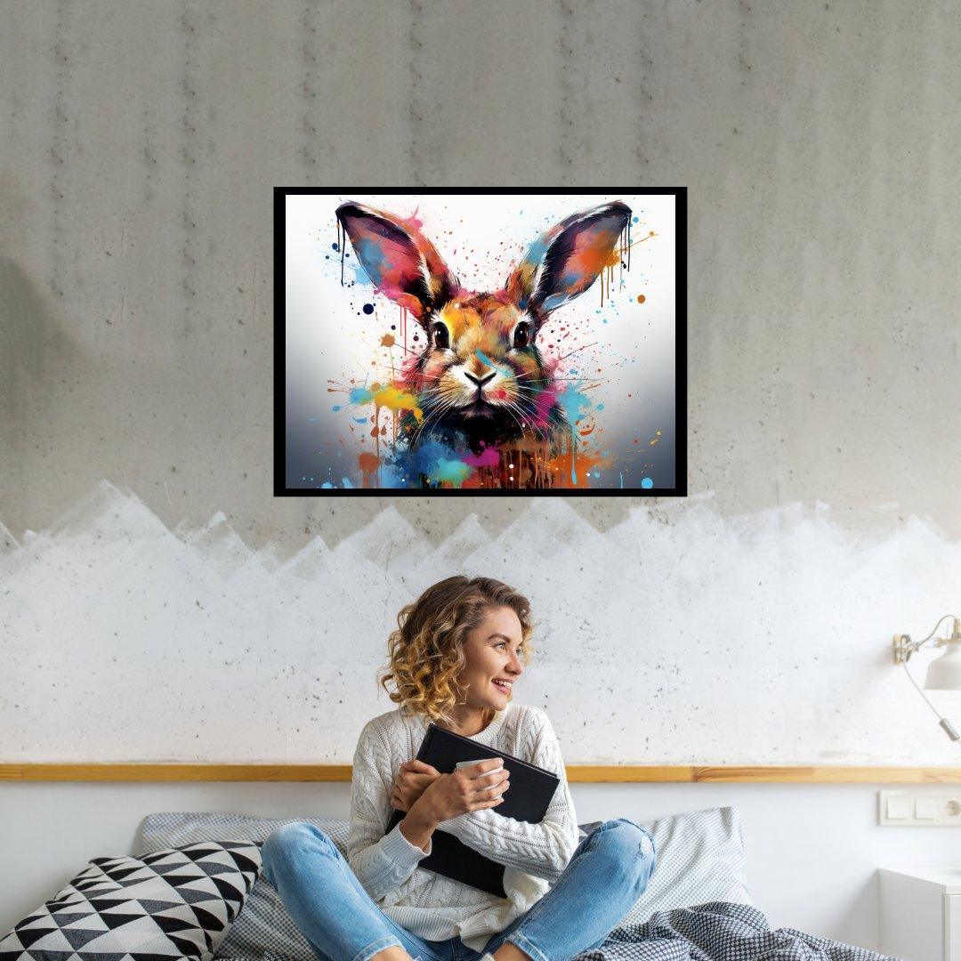 Aquarell-Hase 30x40 cm / 12x16″ / Poster auf halbmattem Papier