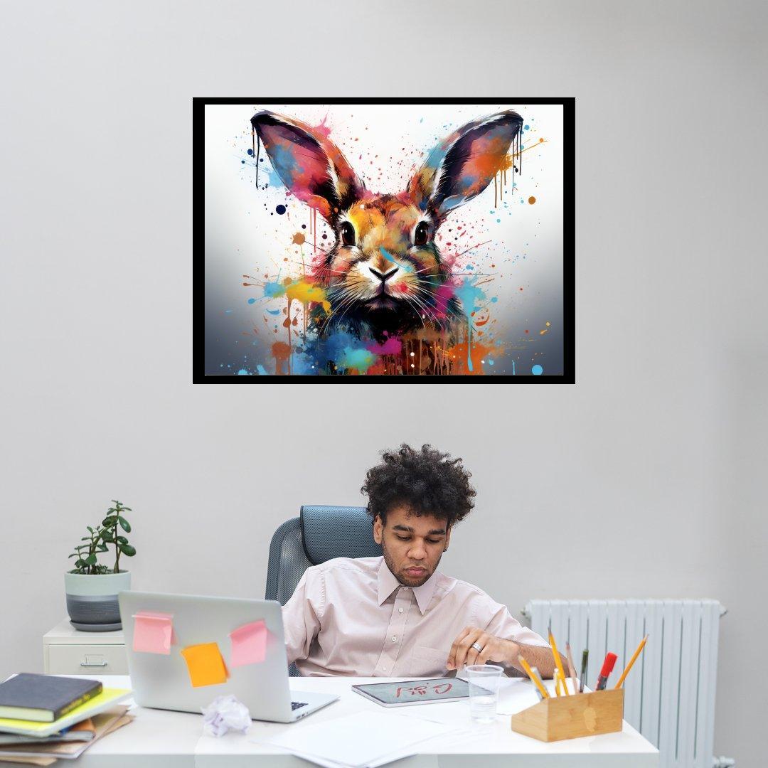 Aquarell-Hase 30x40 cm / 12x16″ / Poster auf halbmattem Papier