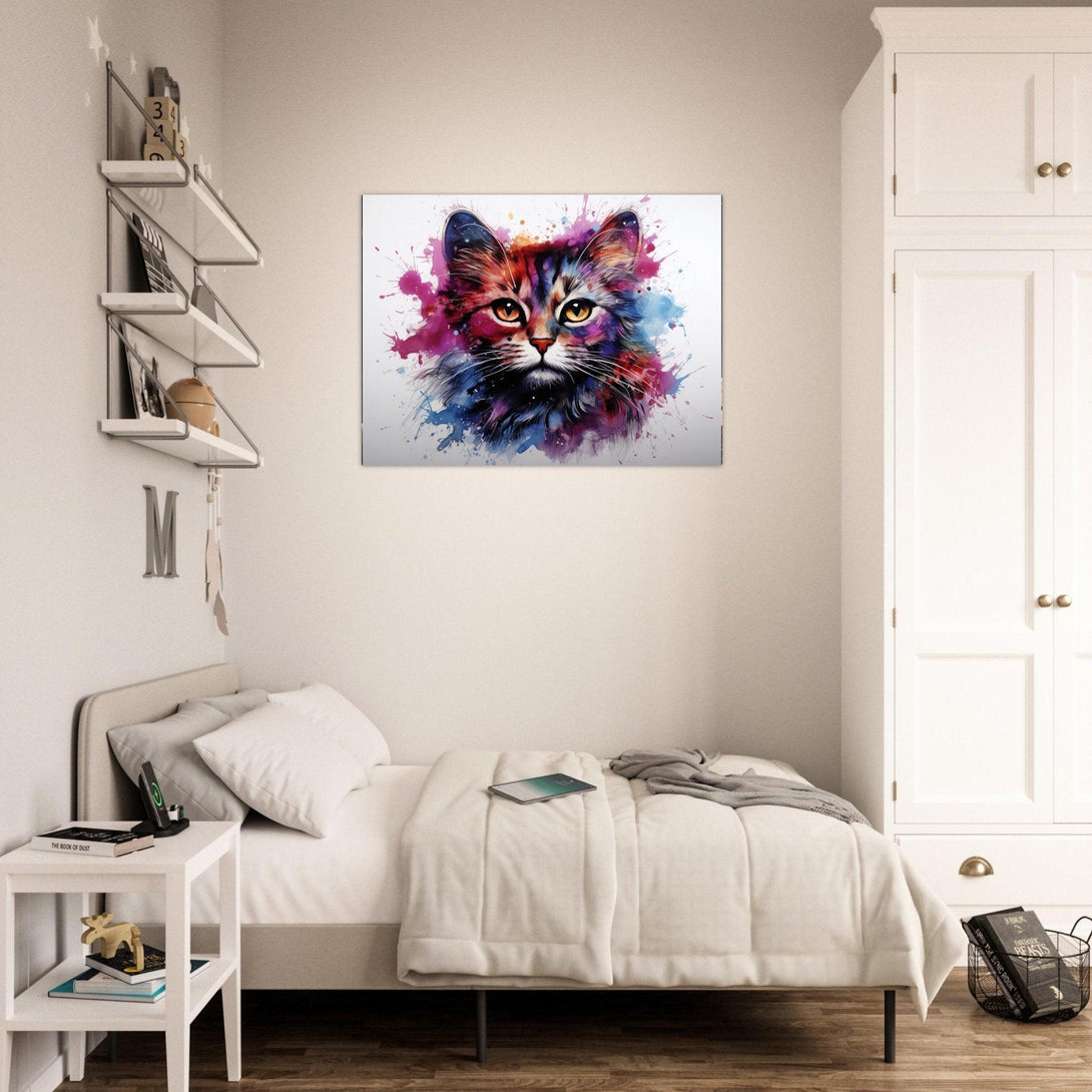 Aquarelltraum einer Katze 30x40 cm / 12x16″ / Poster auf halbmattem Papier