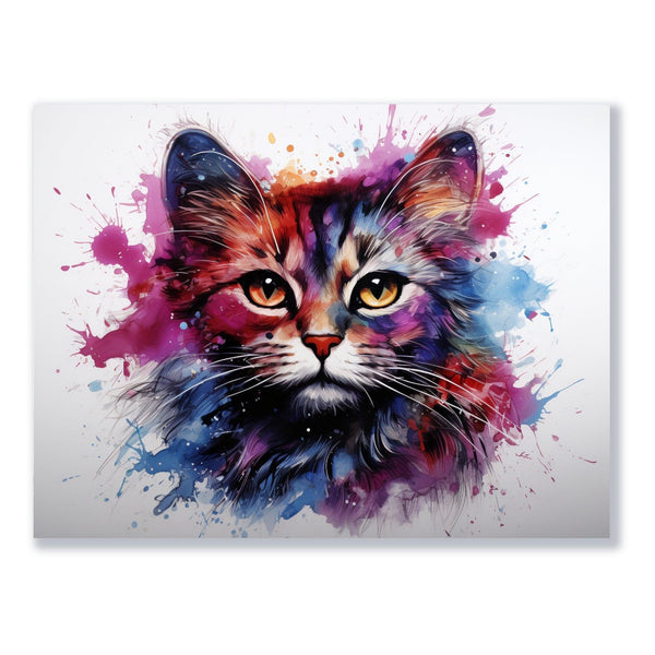 Aquarelltraum einer Katze 30x40 cm / 12x16″ / Poster auf halbmattem Papier