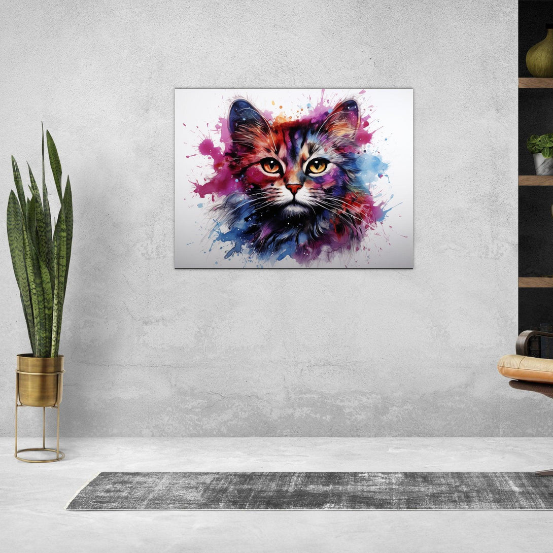 Aquarelltraum einer Katze 30x40 cm / 12x16″ / Poster auf halbmattem Papier