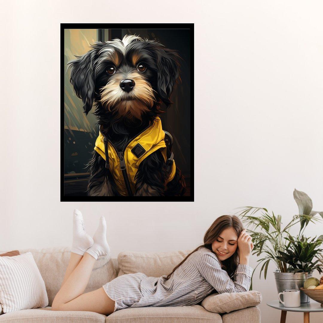 Aufmerksamer Havaneser 30x40 cm / 12x16″ / Poster auf halbmattem Papier