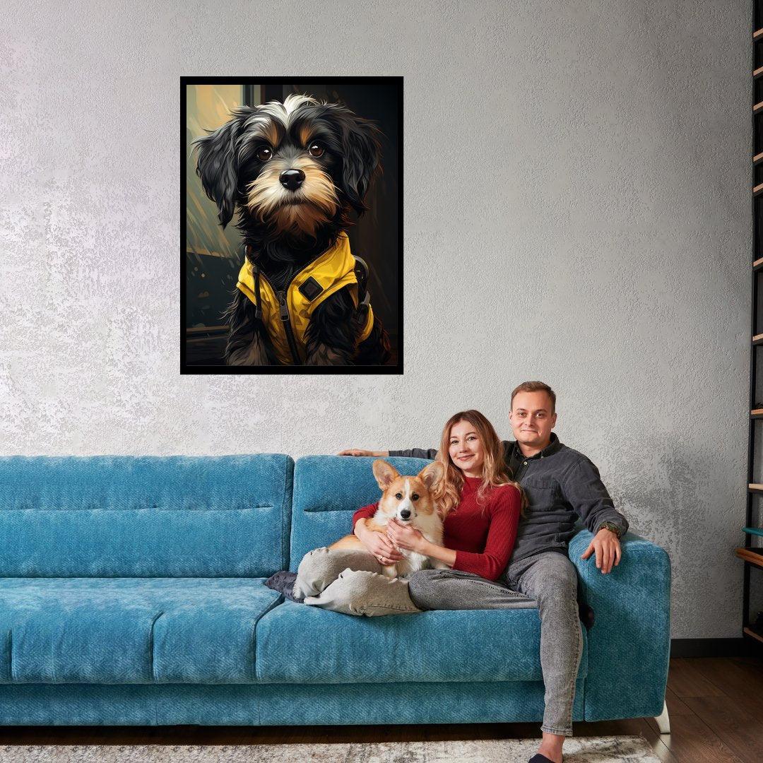 Aufmerksamer Havaneser 30x40 cm / 12x16″ / Poster auf halbmattem Papier