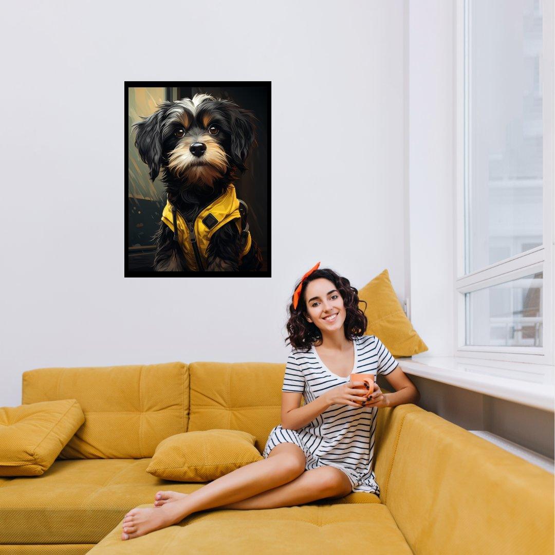 Aufmerksamer Havaneser 30x40 cm / 12x16″ / Poster auf halbmattem Papier