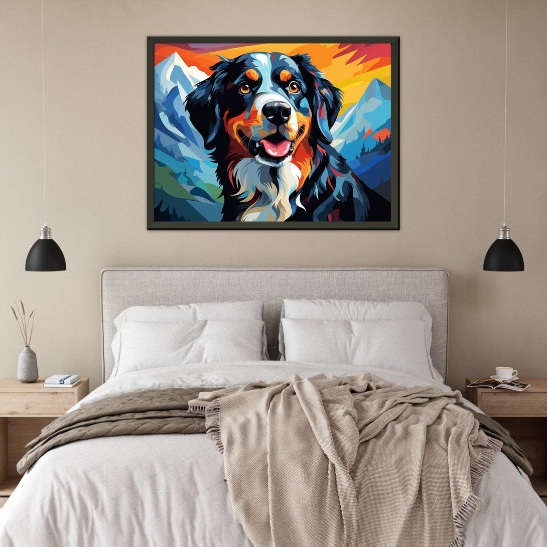 Bergfreund Sennenhund 30x40 cm / 12x16″ / Poster auf halbmattem Papier