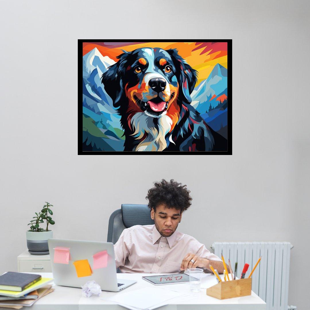 Bergfreund Sennenhund 30x40 cm / 12x16″ / Poster auf halbmattem Papier