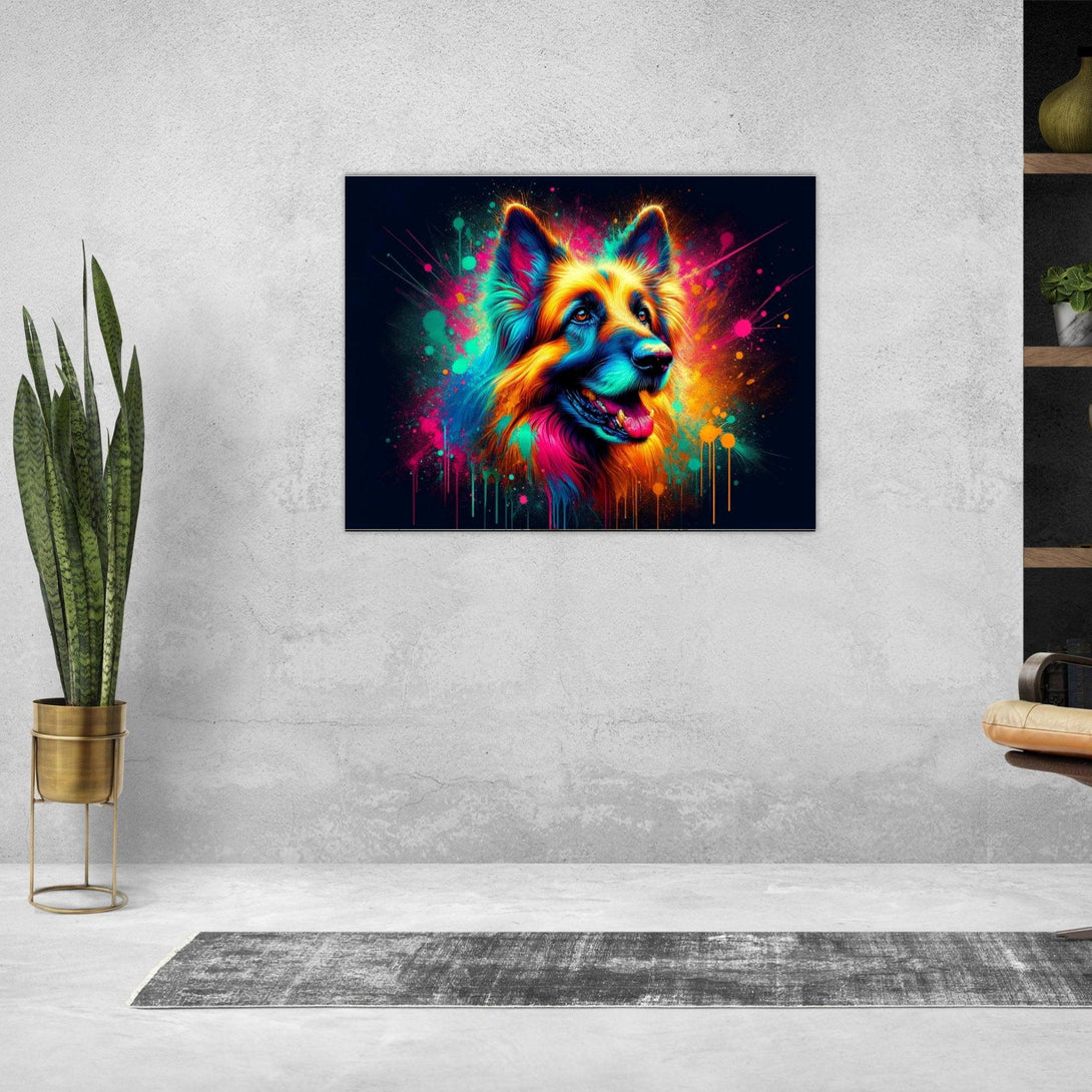 Bunter Schäferhund Traum 30x40 cm / 12x16″ / Poster auf halbmattem Papier