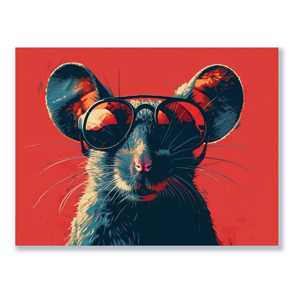 Coole Maus 30x40 cm / 12x16″ / Poster auf halbmattem Papier