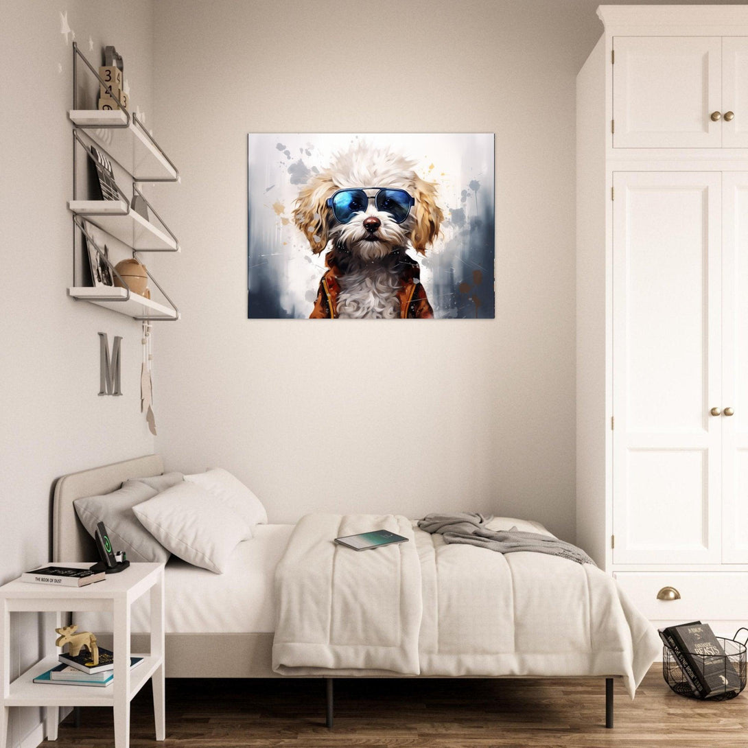 Cooler Hund 30x40 cm / 12x16″ / Poster auf halbmattem Papier