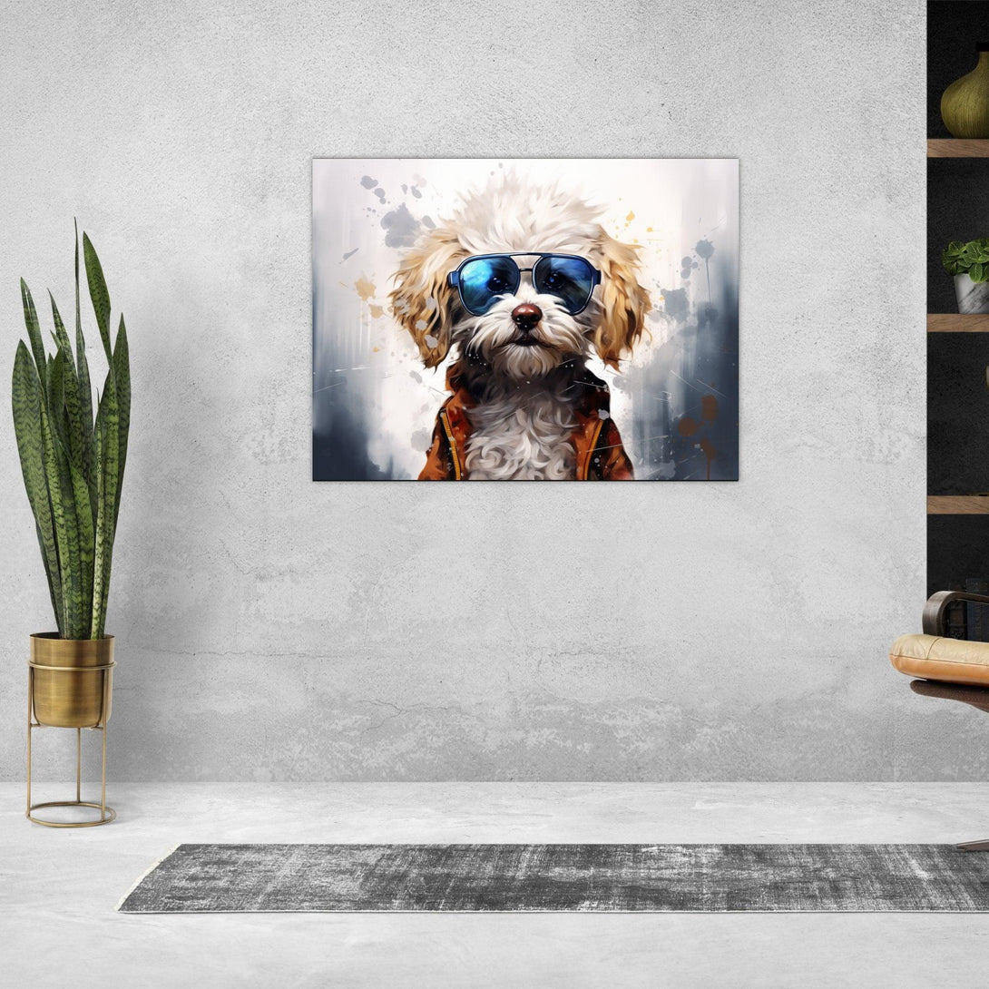 Cooler Hund 30x40 cm / 12x16″ / Poster auf halbmattem Papier