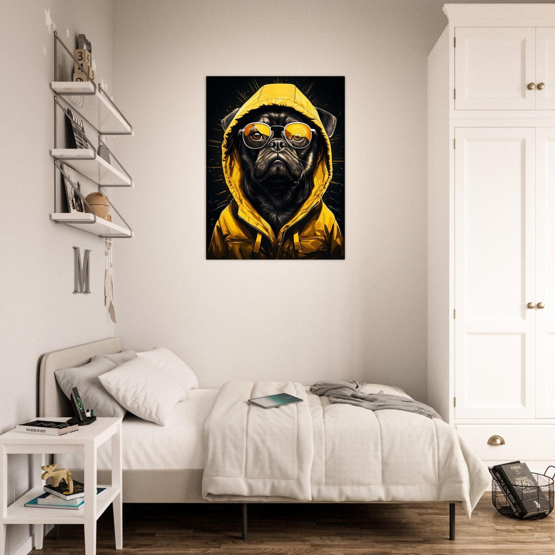 Cooler Mops im Rampenlicht 30x40 cm / 12x16″ / Poster auf halbmattem Papier