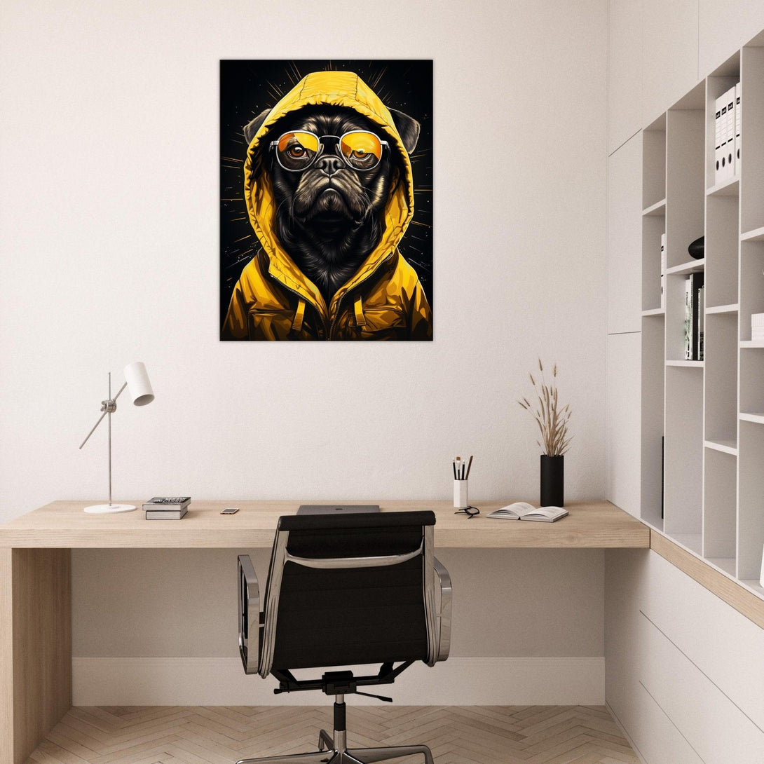 Cooler Mops im Rampenlicht 30x40 cm / 12x16″ / Poster auf halbmattem Papier