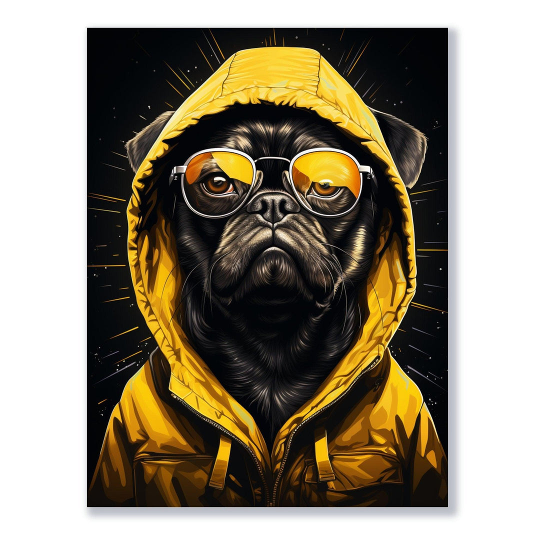 Cooler Mops im Rampenlicht 30x40 cm / 12x16″ / Poster auf halbmattem Papier