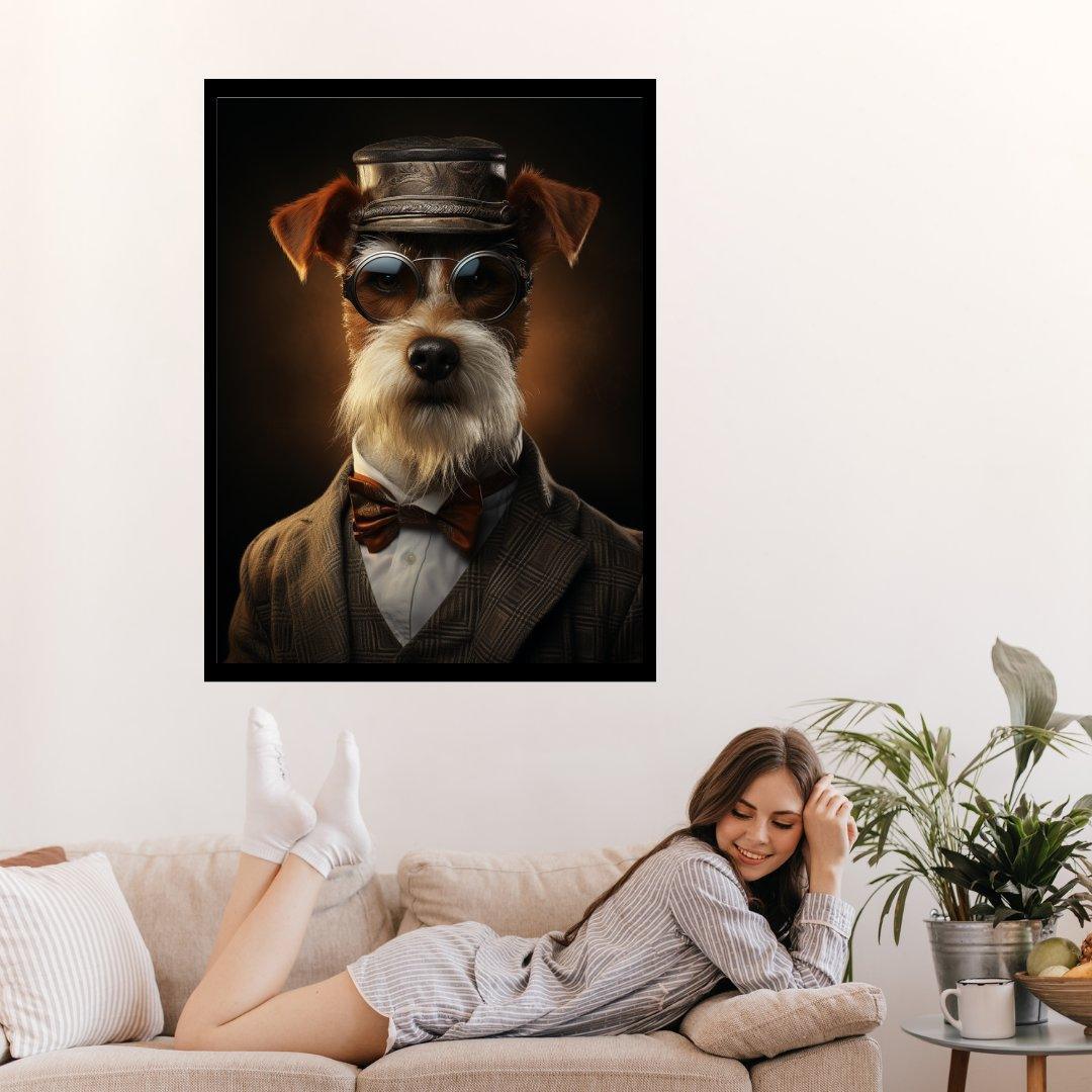 Der Gentleman Terrier 30x40 cm / 12x16″ / Poster auf halbmattem Papier