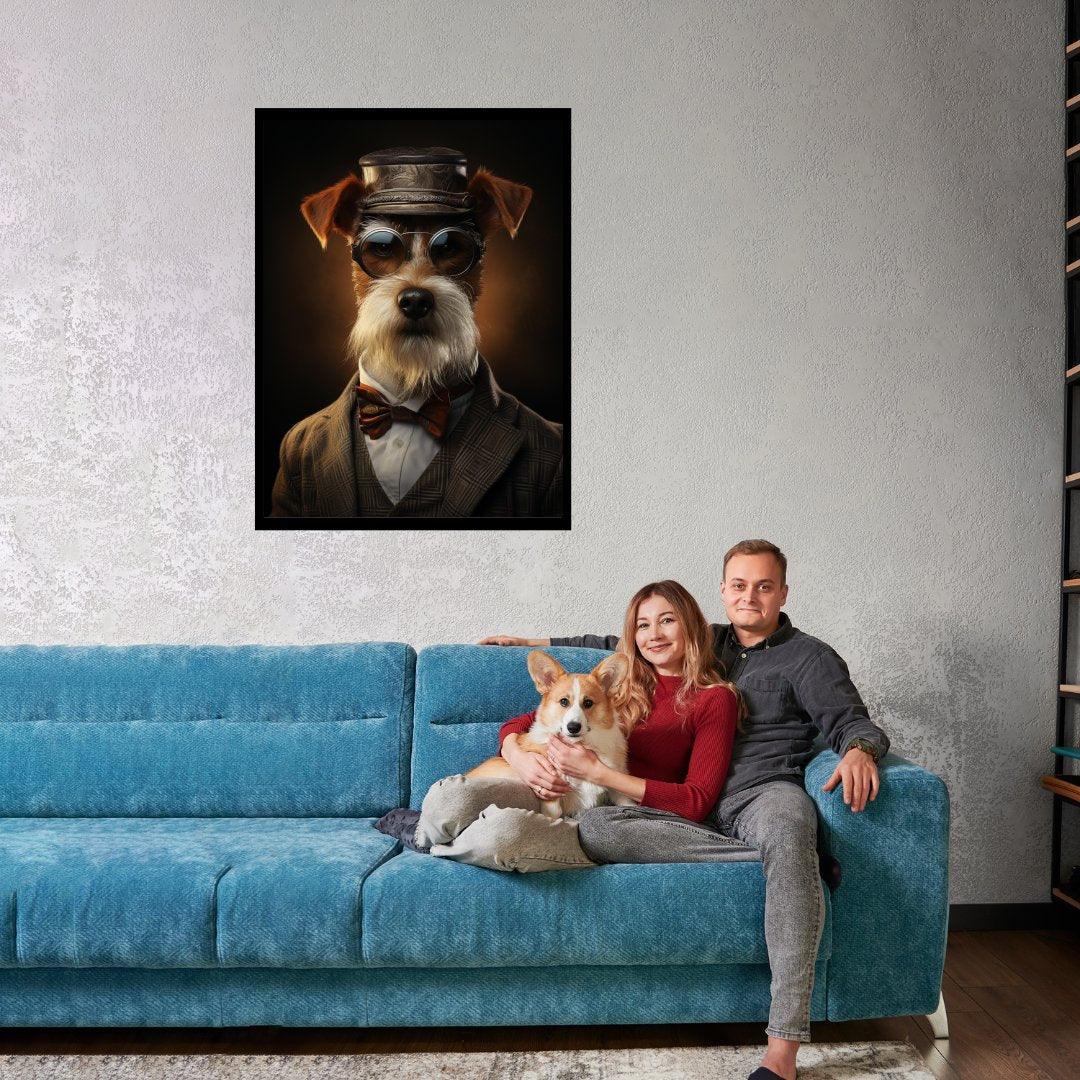Der Gentleman Terrier 30x40 cm / 12x16″ / Poster auf halbmattem Papier