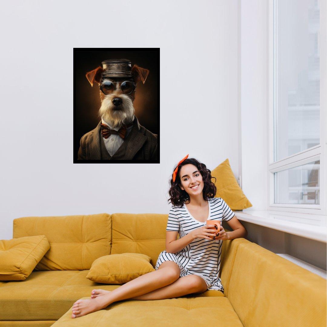 Der Gentleman Terrier 30x40 cm / 12x16″ / Poster auf halbmattem Papier