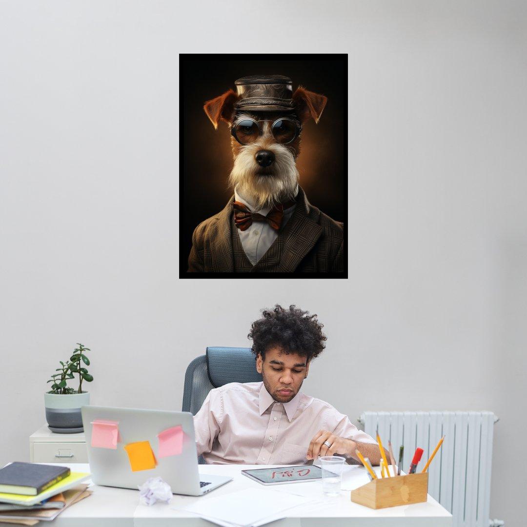 Der Gentleman Terrier 30x40 cm / 12x16″ / Poster auf halbmattem Papier