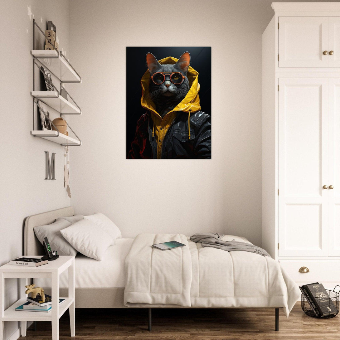 Der stilvolle Stadtkater 30x40 cm / 12x16″ / Poster auf halbmattem Papier