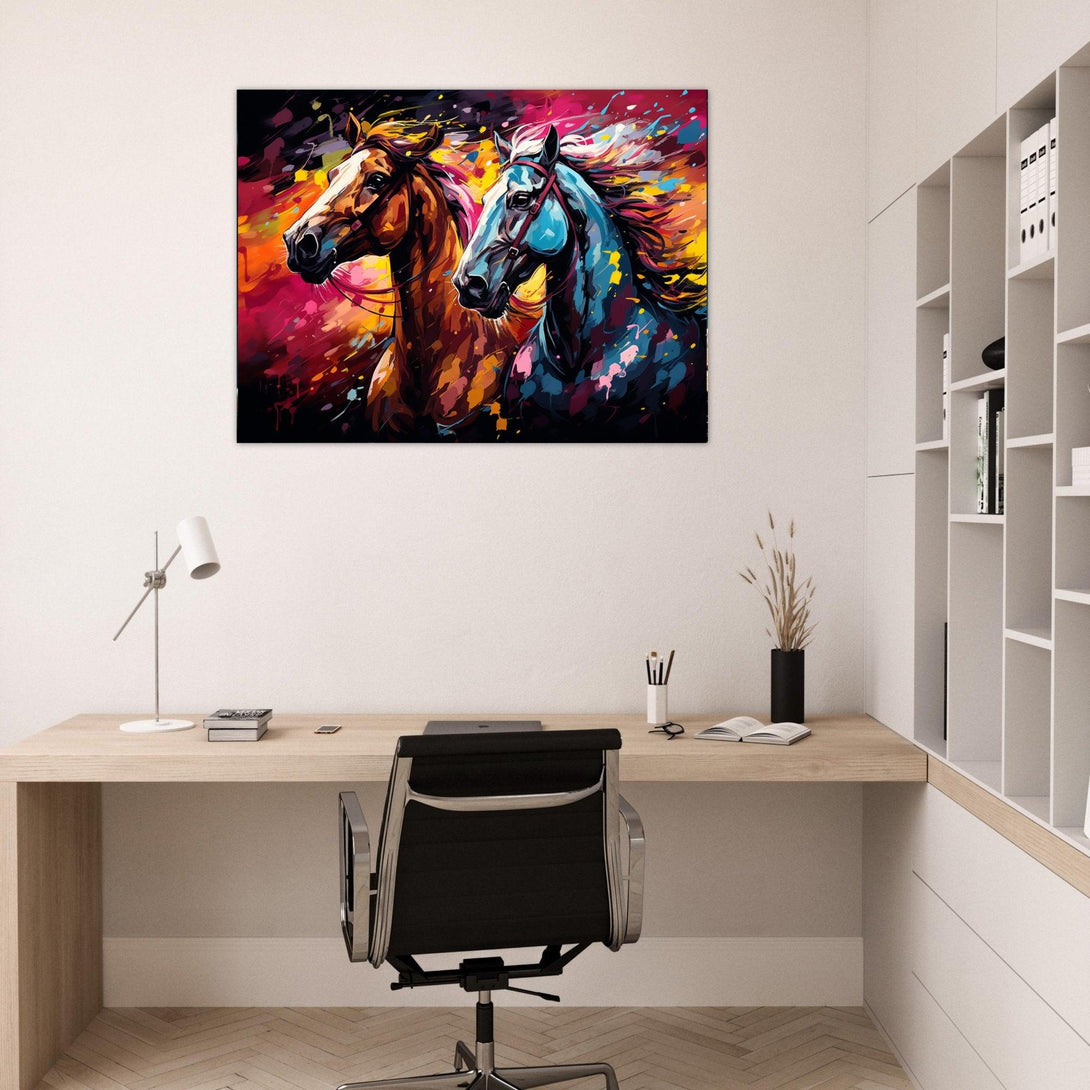 Expressionistische Pferde 30x40 cm / 12x16″ / Poster auf halbmattem Papier
