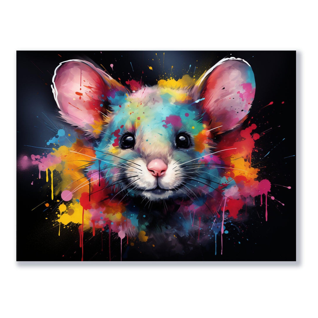 Farbenfrohe Mausfantasie 30x40 cm / 12x16″ / Poster auf halbmattem Papier
