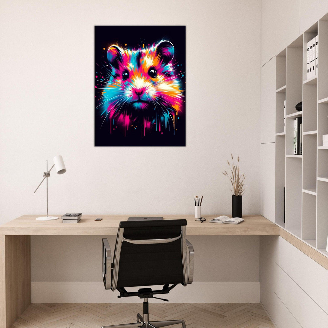 Farbenfroher Hamstertraum 30x40 cm / 12x16″ / Poster auf halbmattem Papier