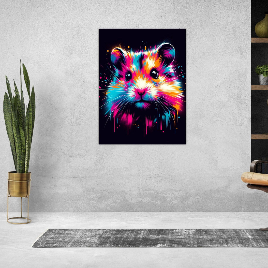 Farbenfroher Hamstertraum 30x40 cm / 12x16″ / Poster auf halbmattem Papier