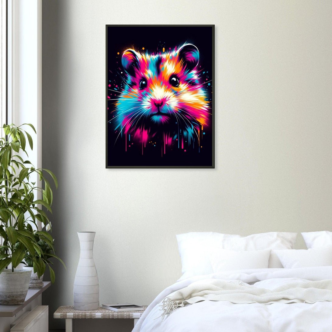 Farbenfroher Hamstertraum 30x40 cm / 12x16″ / Poster auf halbmattem Papier