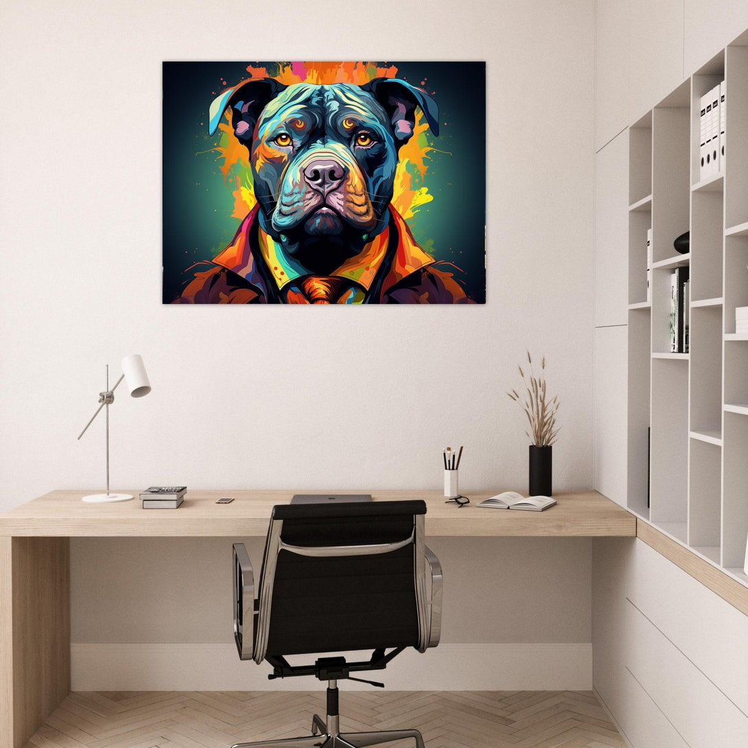 Farbenfroher Hundeblick 30x40 cm / 12x16″ / Poster auf halbmattem Papier