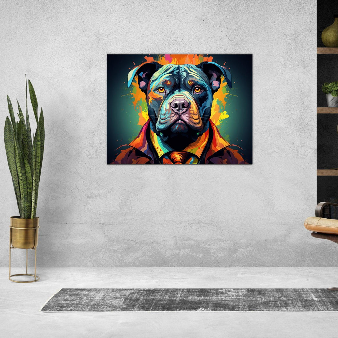 Farbenfroher Hundeblick 30x40 cm / 12x16″ / Poster auf halbmattem Papier