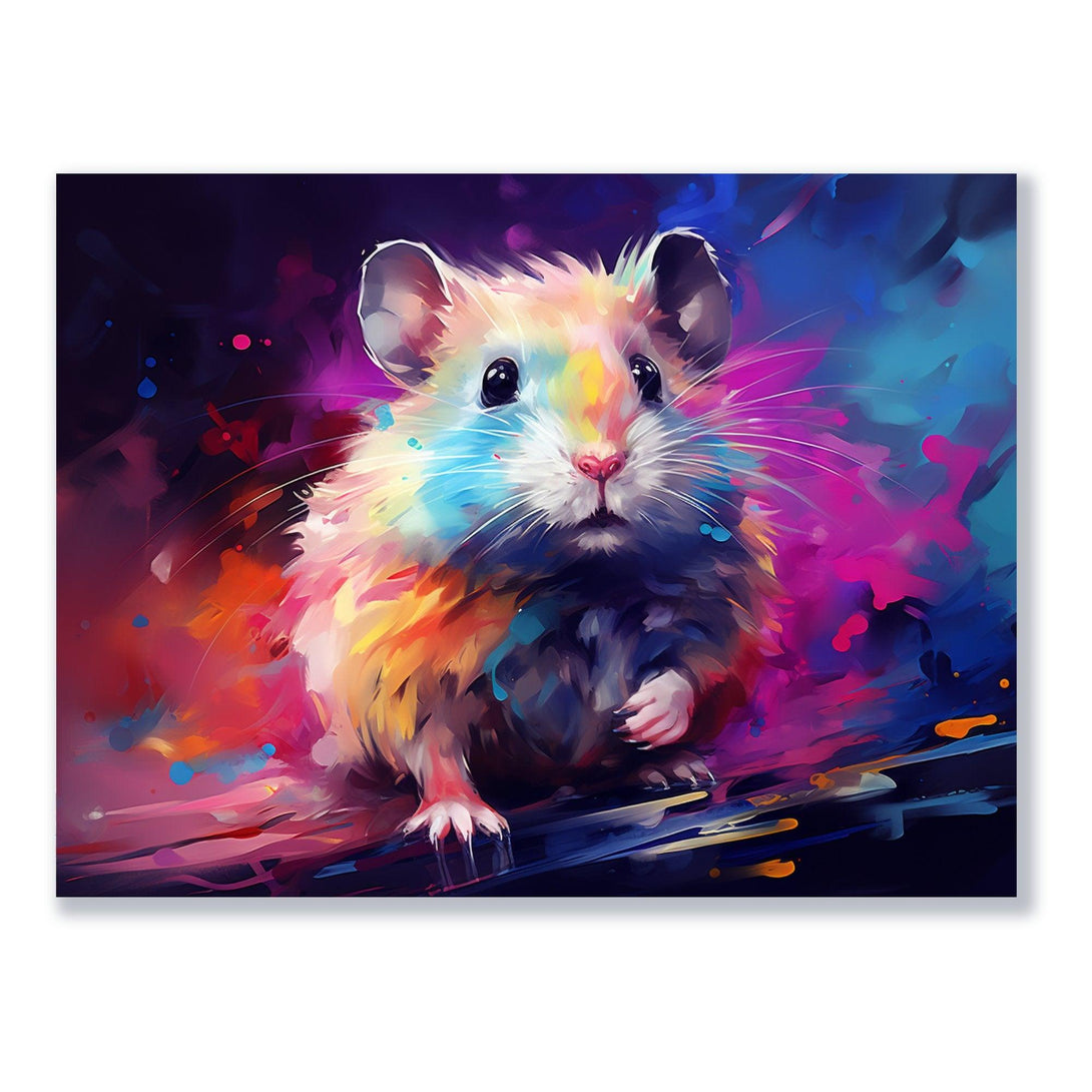 Farbenfrohes Nagetier 30x40 cm / 12x16″ / Poster auf halbmattem Papier