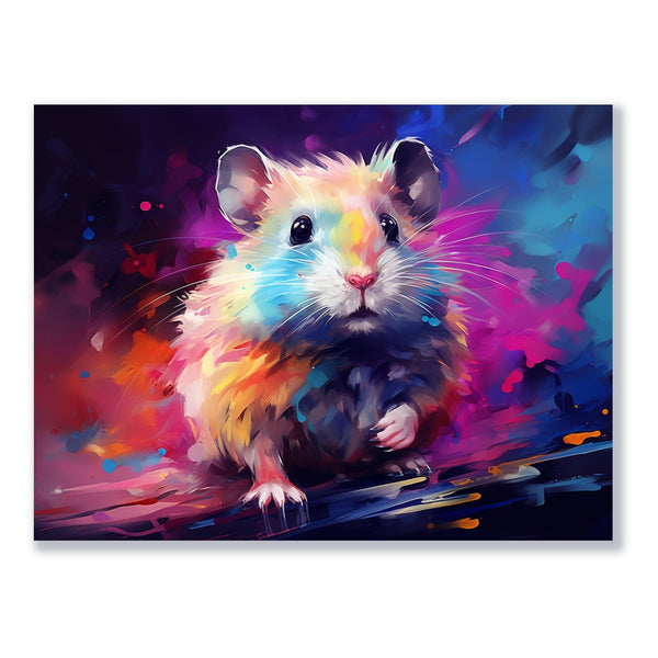 Farbenfrohes Nagetier 30x40 cm / 12x16″ / Poster auf halbmattem Papier
