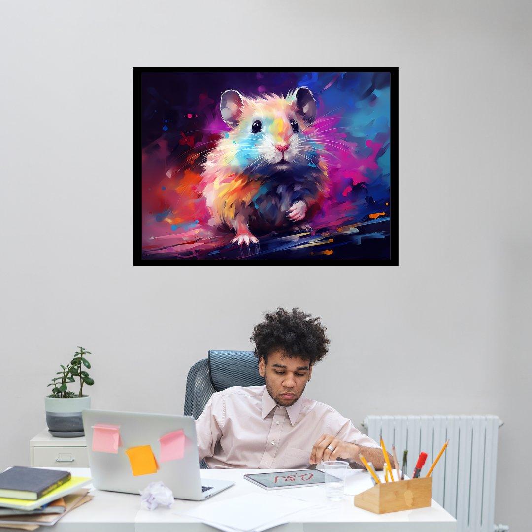 Farbenfrohes Nagetier 30x40 cm / 12x16″ / Poster auf halbmattem Papier
