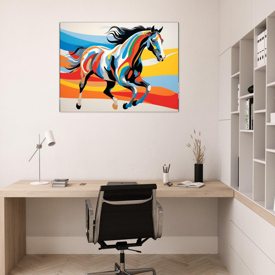 Farbenfrohes Pferd 30x40 cm / 12x16″ / Poster auf halbmattem Papier