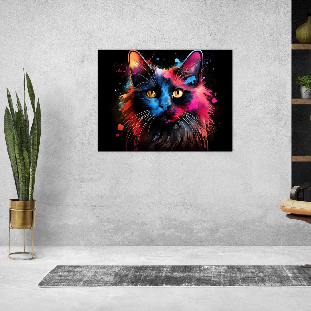 Farbenpracht-Katze 30x40 cm / 12x16″ / Poster auf halbmattem Papier