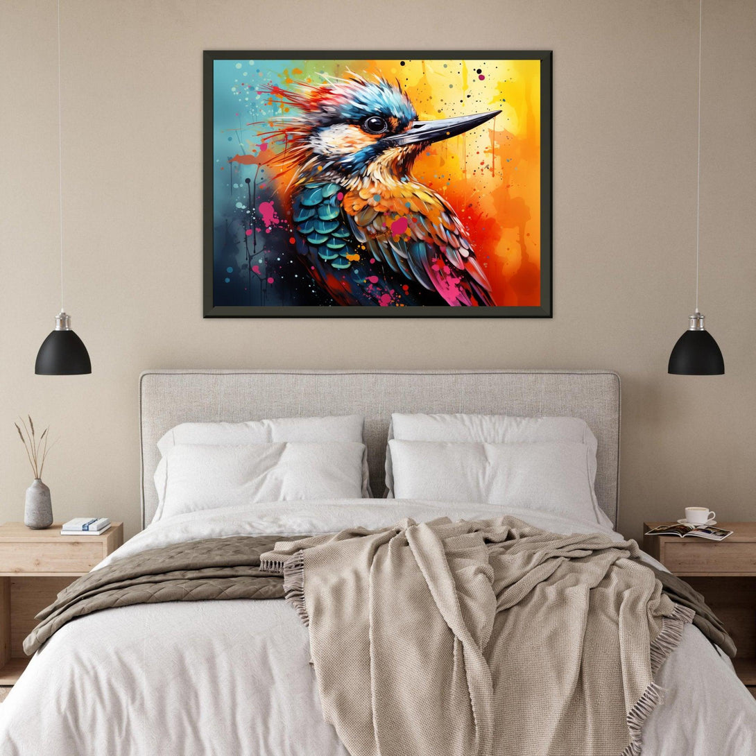 Farbenpracht des Eisvogels 30x40 cm / 12x16″ / Poster auf halbmattem Papier