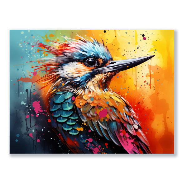 Farbenpracht des Eisvogels 30x40 cm / 12x16″ / Poster auf halbmattem Papier