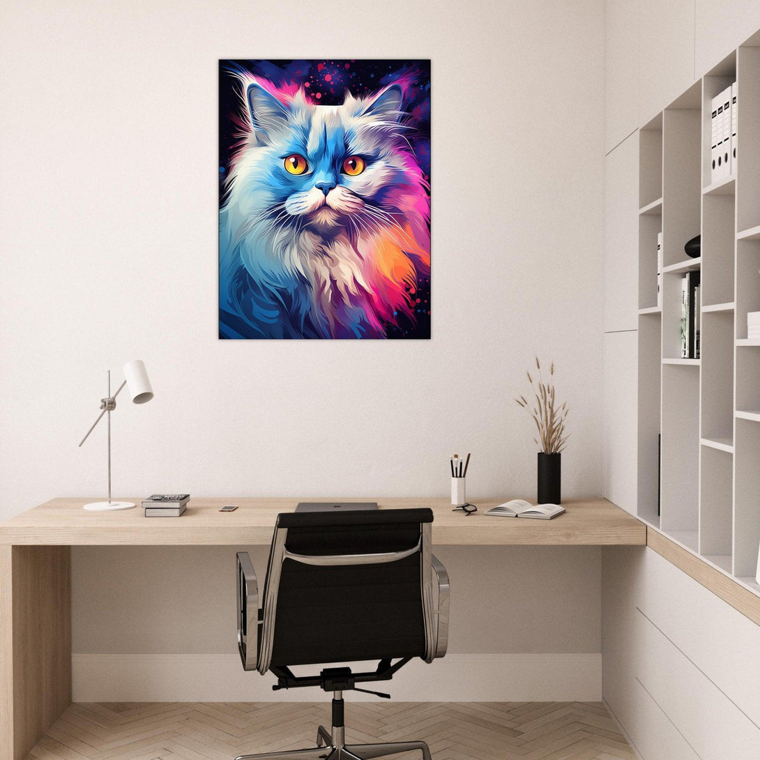 Farbenprächtige Katze 30x40 cm / 12x16″ / Poster auf halbmattem Papier