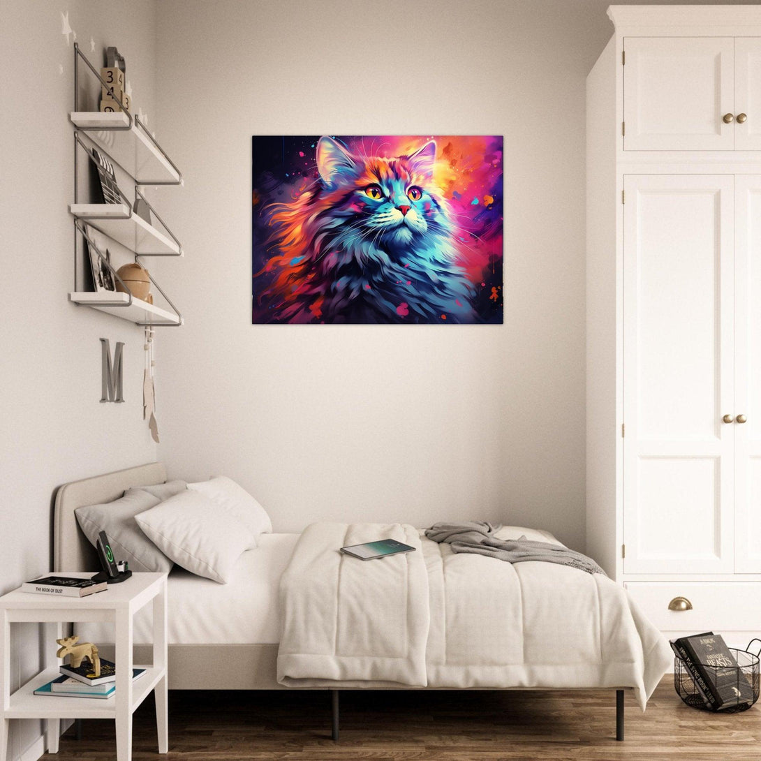 Farbexplosion-Katze 30x40 cm / 12x16″ / Poster auf halbmattem Papier