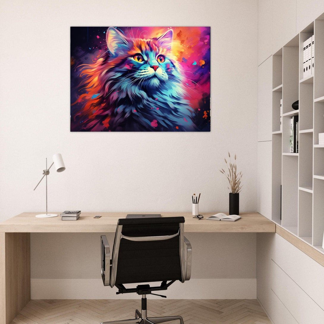 Farbexplosion-Katze 30x40 cm / 12x16″ / Poster auf halbmattem Papier