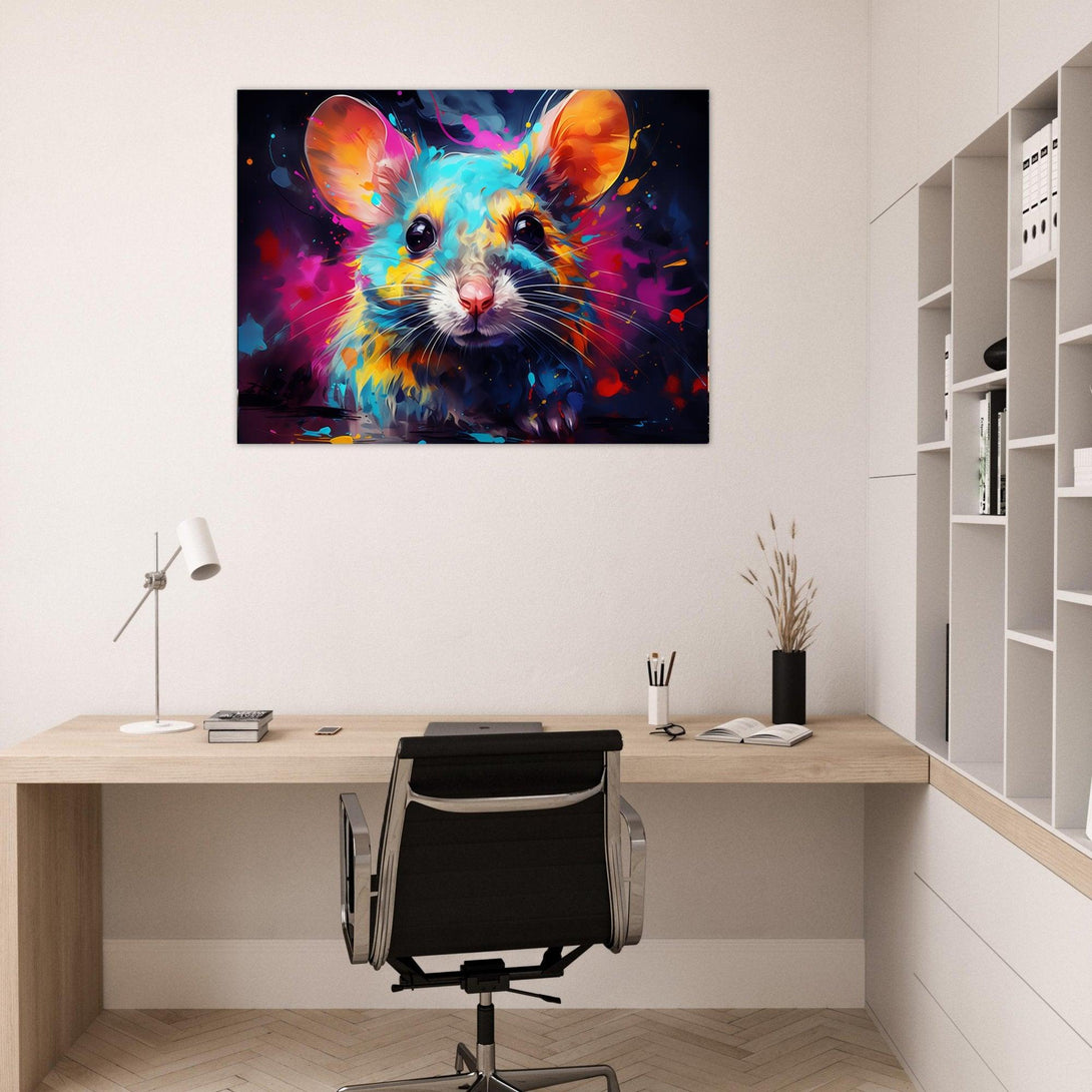 Farbexplosion Nagetier 30x40 cm / 12x16″ / Poster auf halbmattem Papier