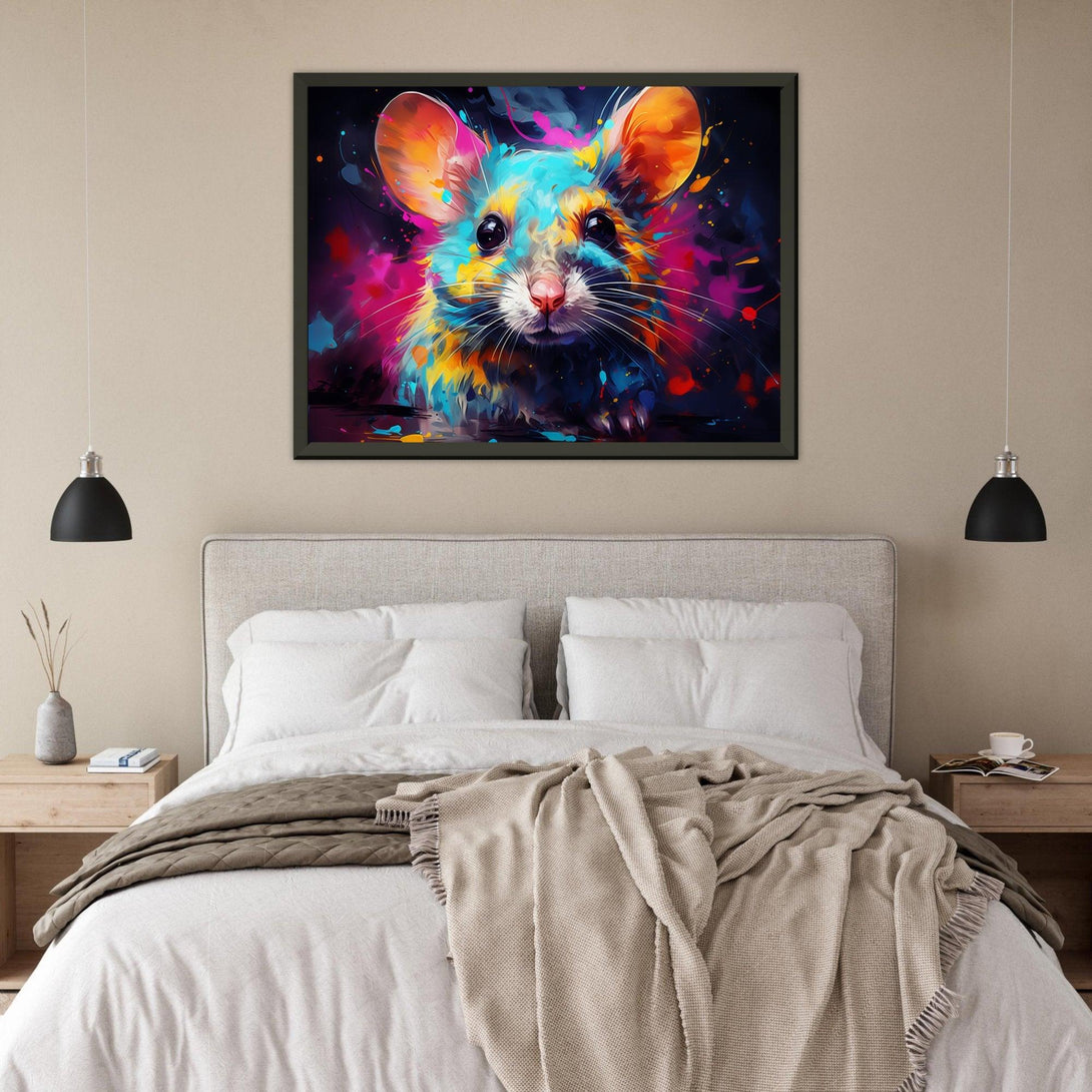 Farbexplosion Nagetier 30x40 cm / 12x16″ / Poster auf halbmattem Papier