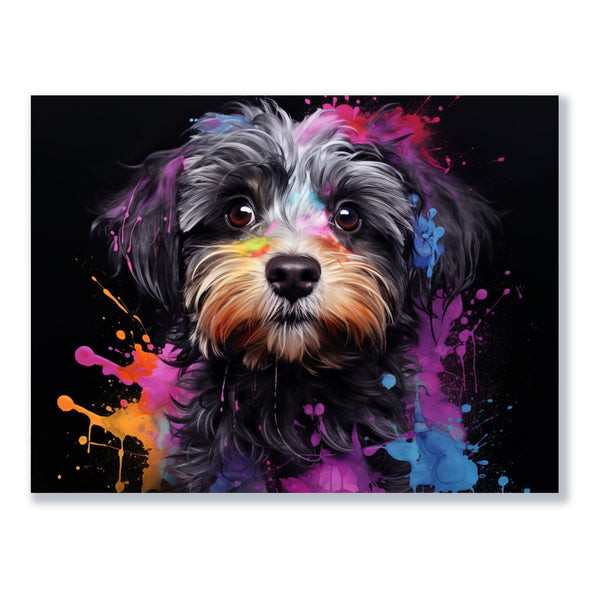 Farbiger Hundeblick 30x40 cm / 12x16″ / Poster auf halbmattem Papier