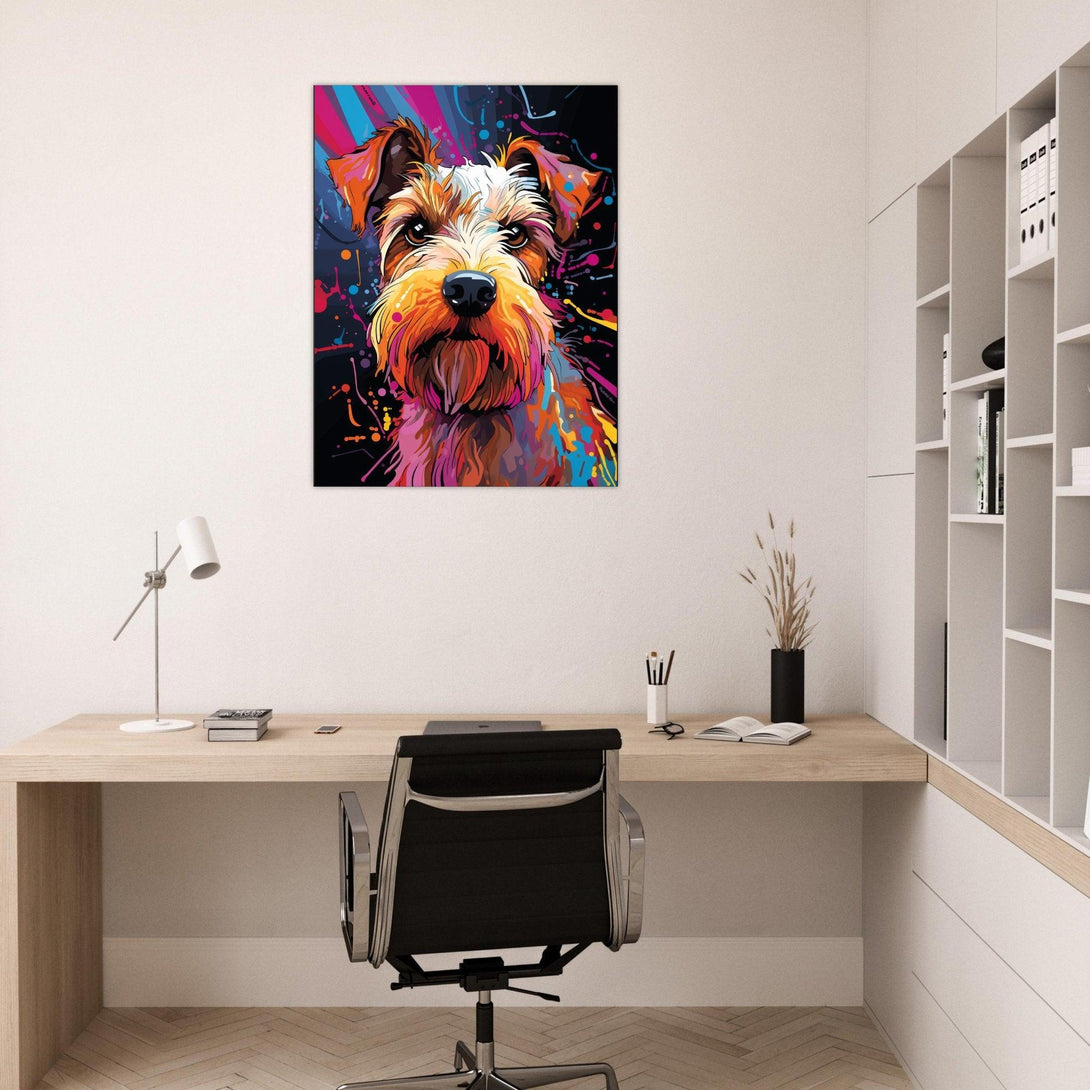 Farbiger Terrier 30x40 cm / 12x16″ / Poster auf halbmattem Papier