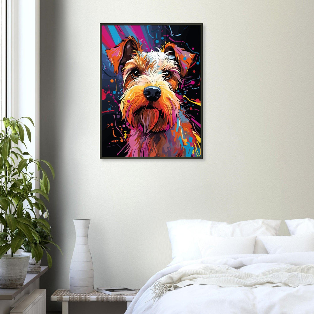 Farbiger Terrier 30x40 cm / 12x16″ / Poster auf halbmattem Papier