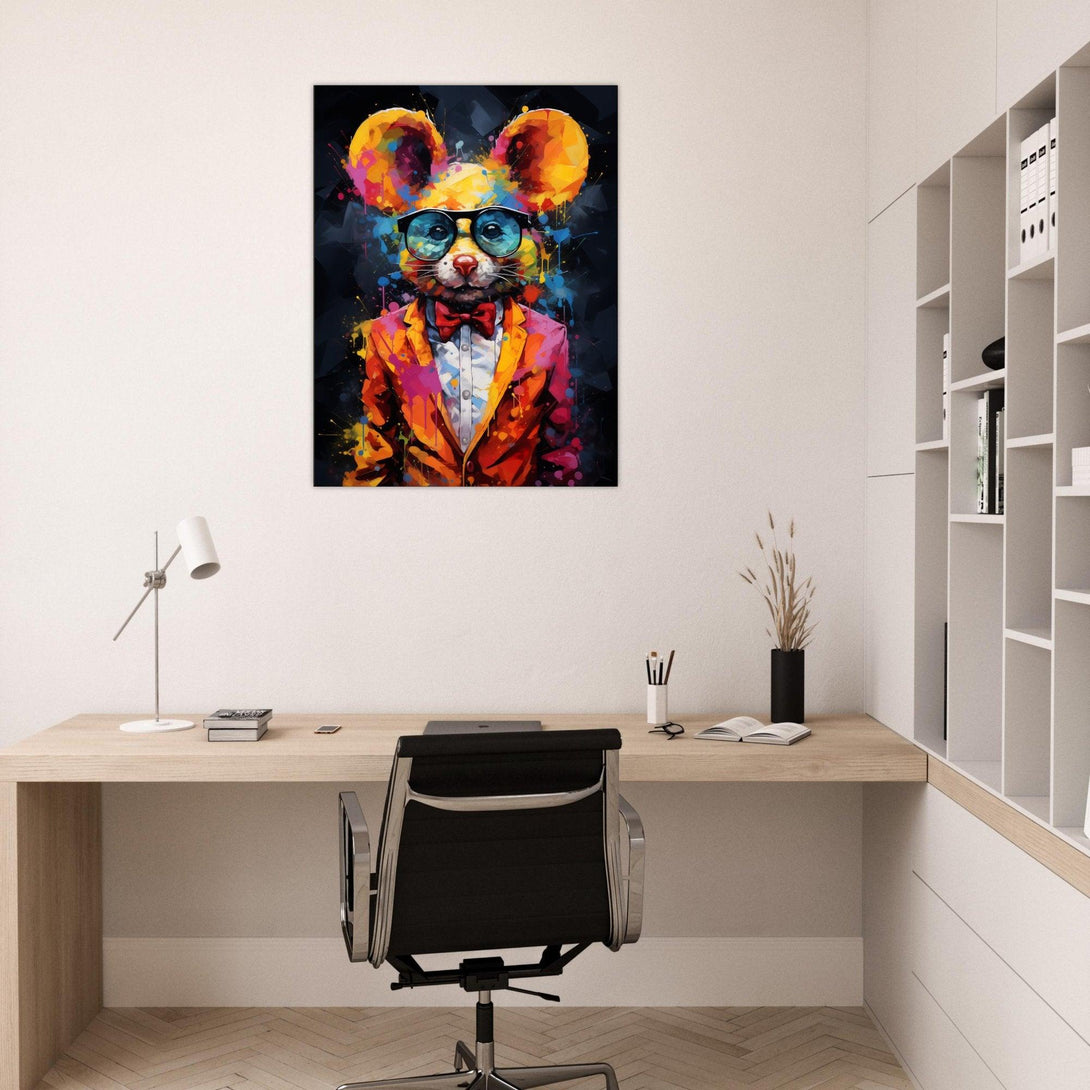 Farbklecks Maus 30x40 cm / 12x16″ / Poster auf halbmattem Papier