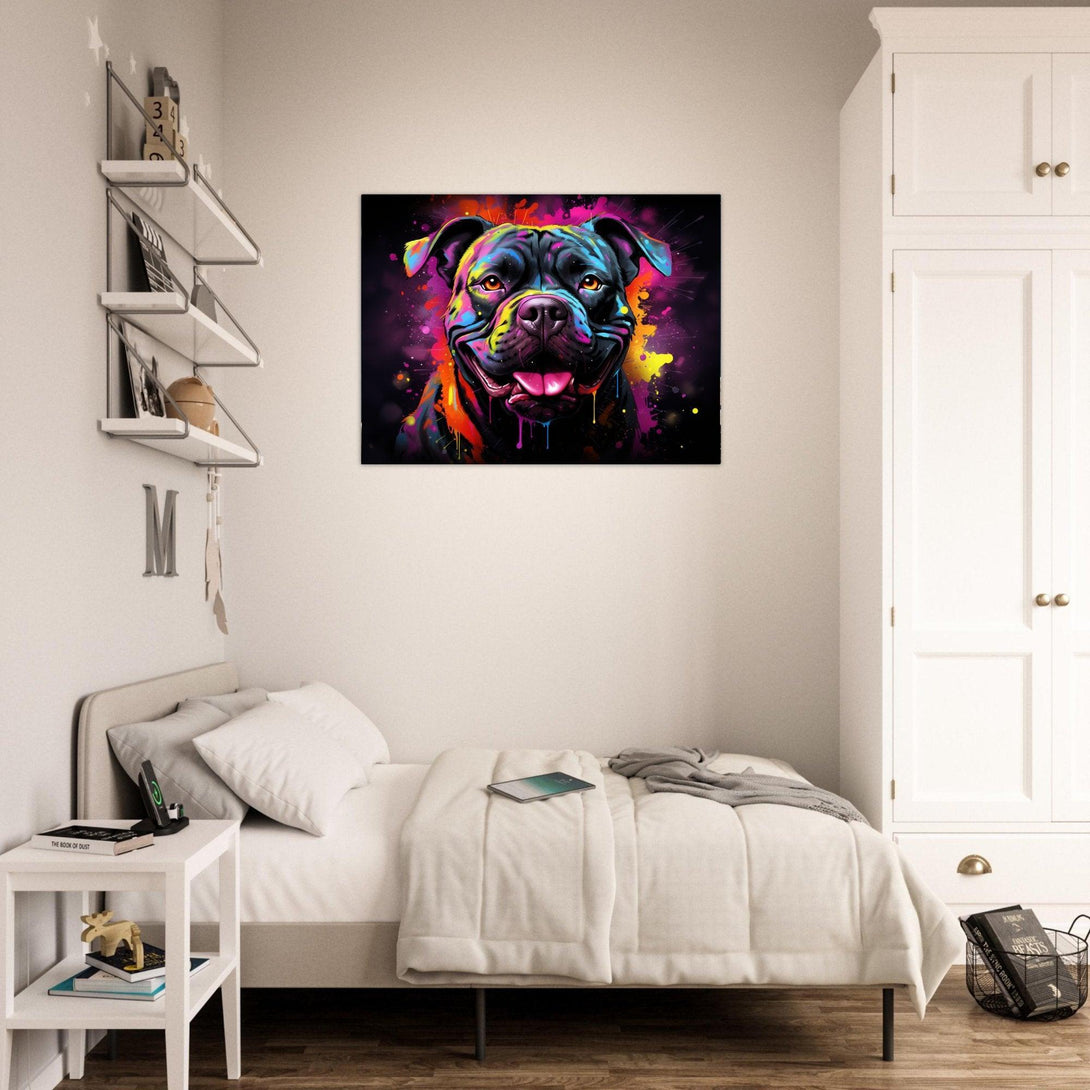 Fröhlicher Farbhund 30x40 cm / 12x16″ / Poster auf halbmattem Papier
